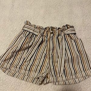 Striped dress shorts